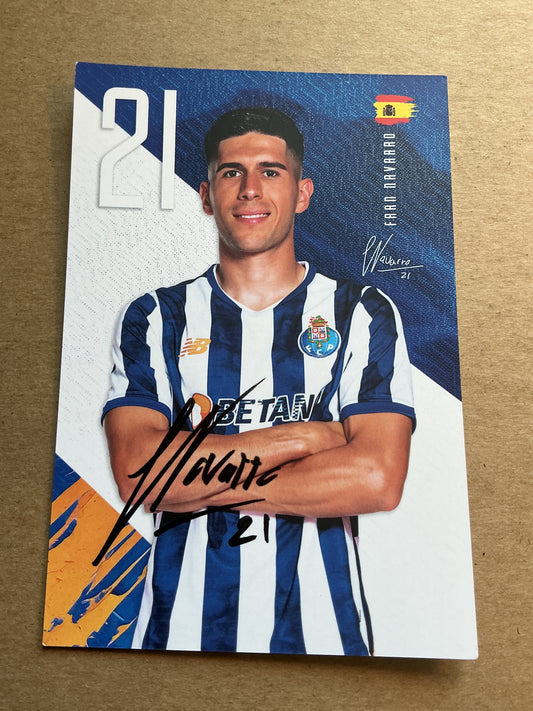 Fran Navarro, Spain 🇪🇸 FC Porto 2024/25 hand signed
