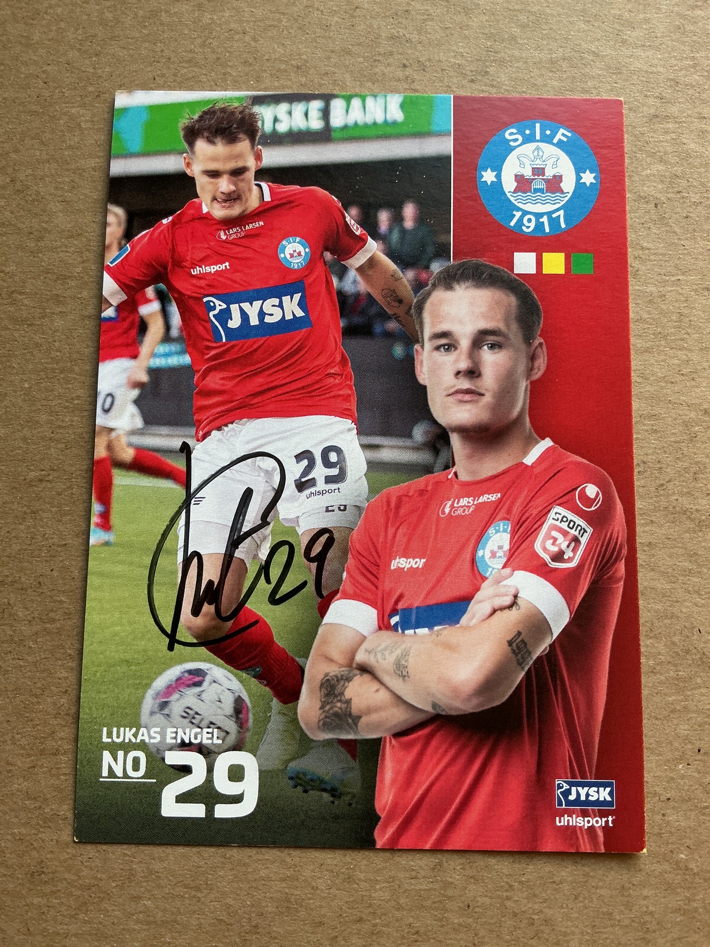 Lukas Engel, Denmark 🇩🇰 Silkeborg IF 2022/23 hand signed
