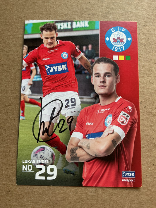 Lukas Engel, Denmark 🇩🇰 Silkeborg IF 2022/23 hand signed