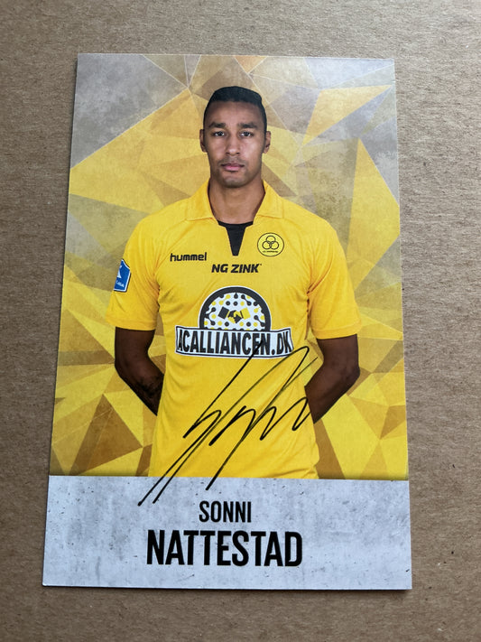 Sonni Nattestad, Faroe Islands 🇫🇴 AC Horsens 2018/19 hand signed