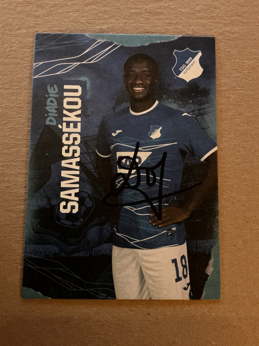 Diadie Samassékou, Mali 🇲🇱 TSG 1899 Hoffenheim 2022/23 hand signed