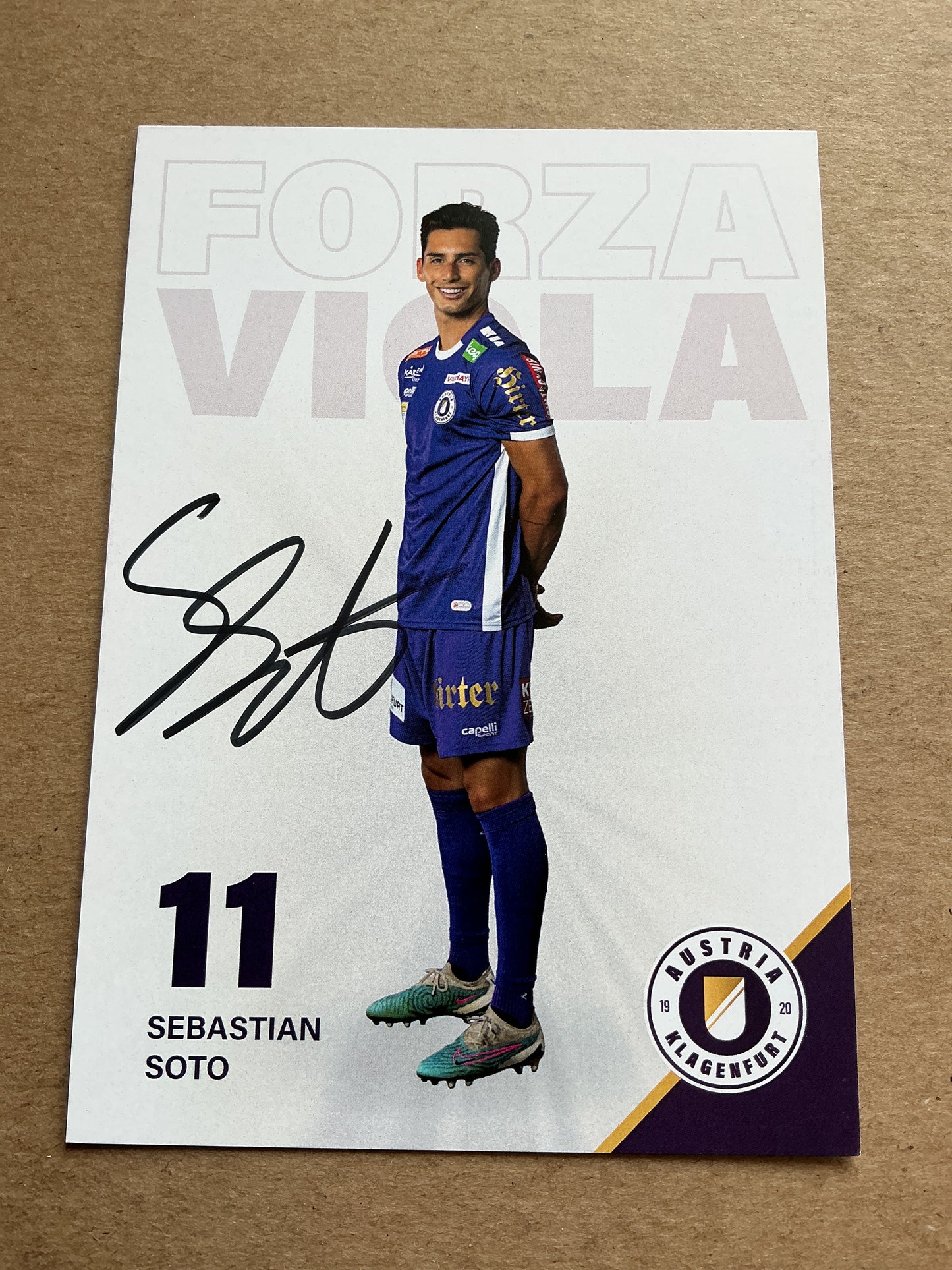 Sebastian Soto, USA 🇺🇸 Austria Klagenfurt 2023/24 hand signed