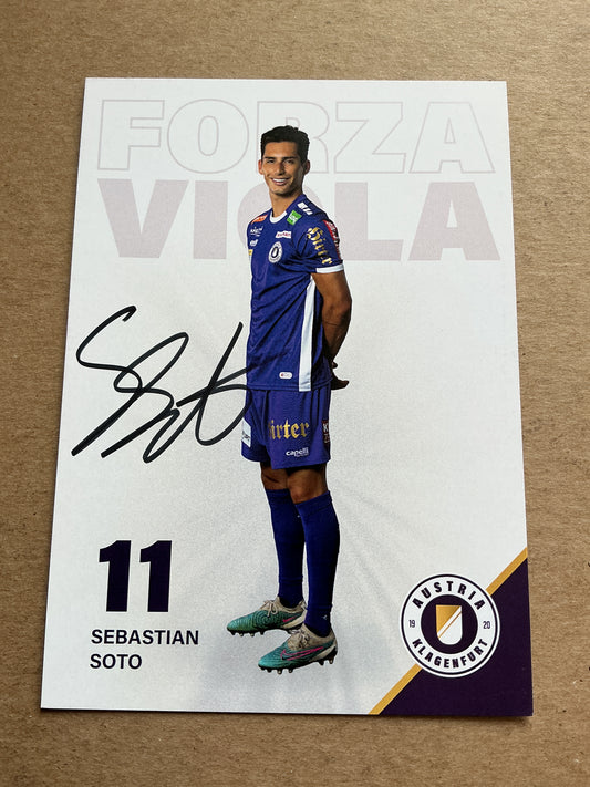Sebastian Soto, USA 🇺🇸 Austria Klagenfurt 2023/24 hand signed