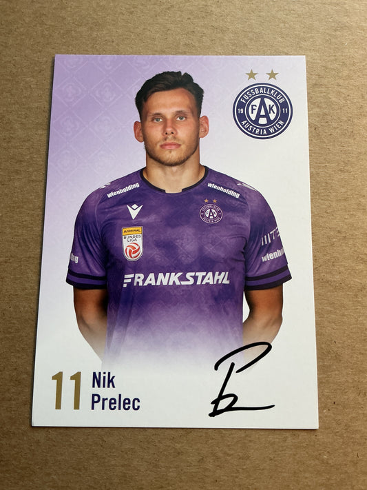 Nik Prelec, Slovenia 🇸🇮 Austria Wien 2024/25 hand signed