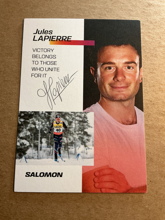 Jules Lapierre, France 🇫🇷 Cross Country Winter Sports 2024/25 hand signed