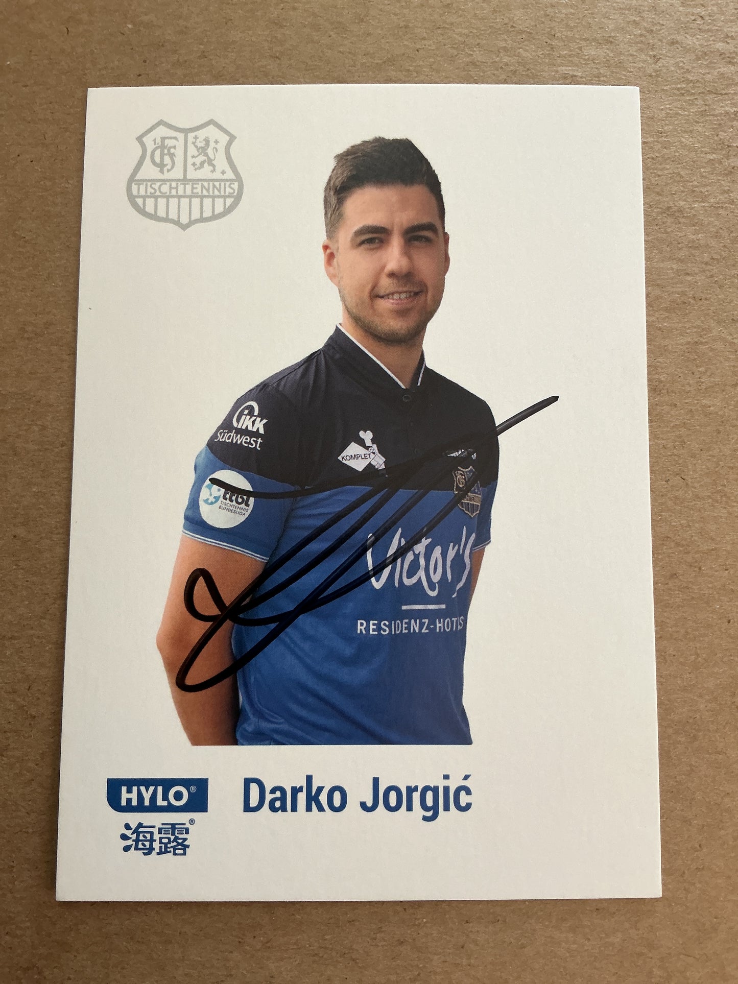 Darko Jorgic, Slovenia 🇸🇮 Table Tennis Summer Olympics 2024 hand signed
