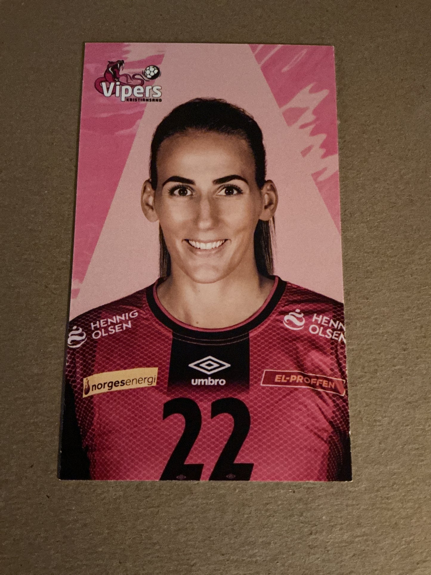 Marta Tomac, Norway 🇳🇴 Handball Vipers 2021/22 hand signed