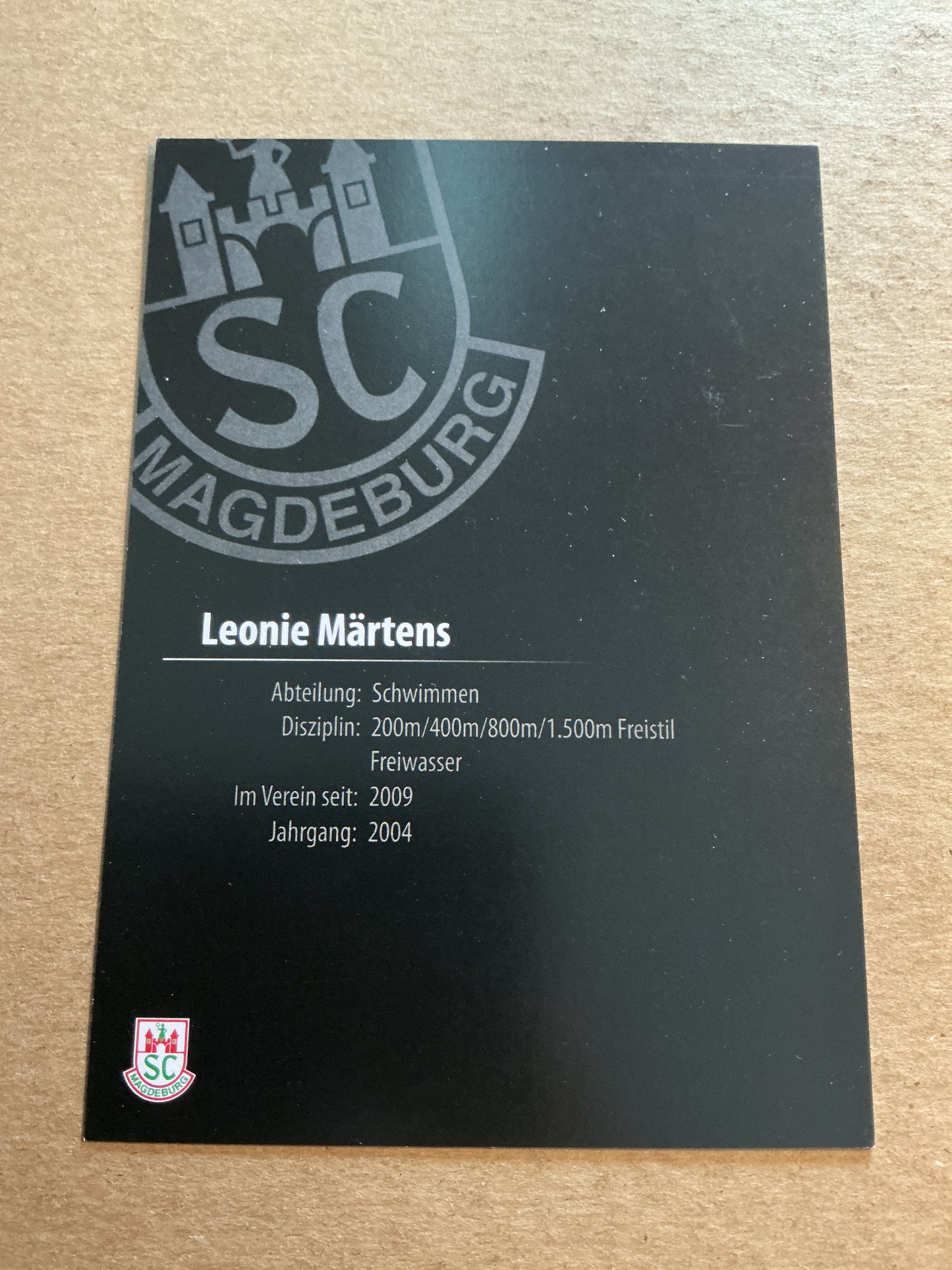 Leonie Märtens, Germany 🇩🇪 Swimming Summer Olympics 2024 hand signed