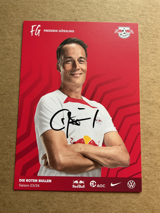 Frederik Gössling, Germany 🇩🇪 RB Leipzig 2023/24 hand signed