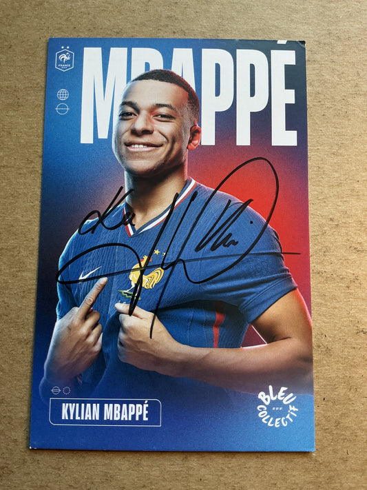 Kylian Mbappé, France 🇫🇷 UEFA Euro 2024 hand signed
