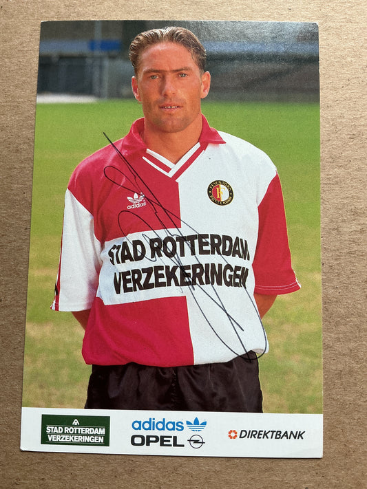 Ruud Heus, Netherlands 🇳🇱 Feyenoord Rotterdam 1992/93 hand signed