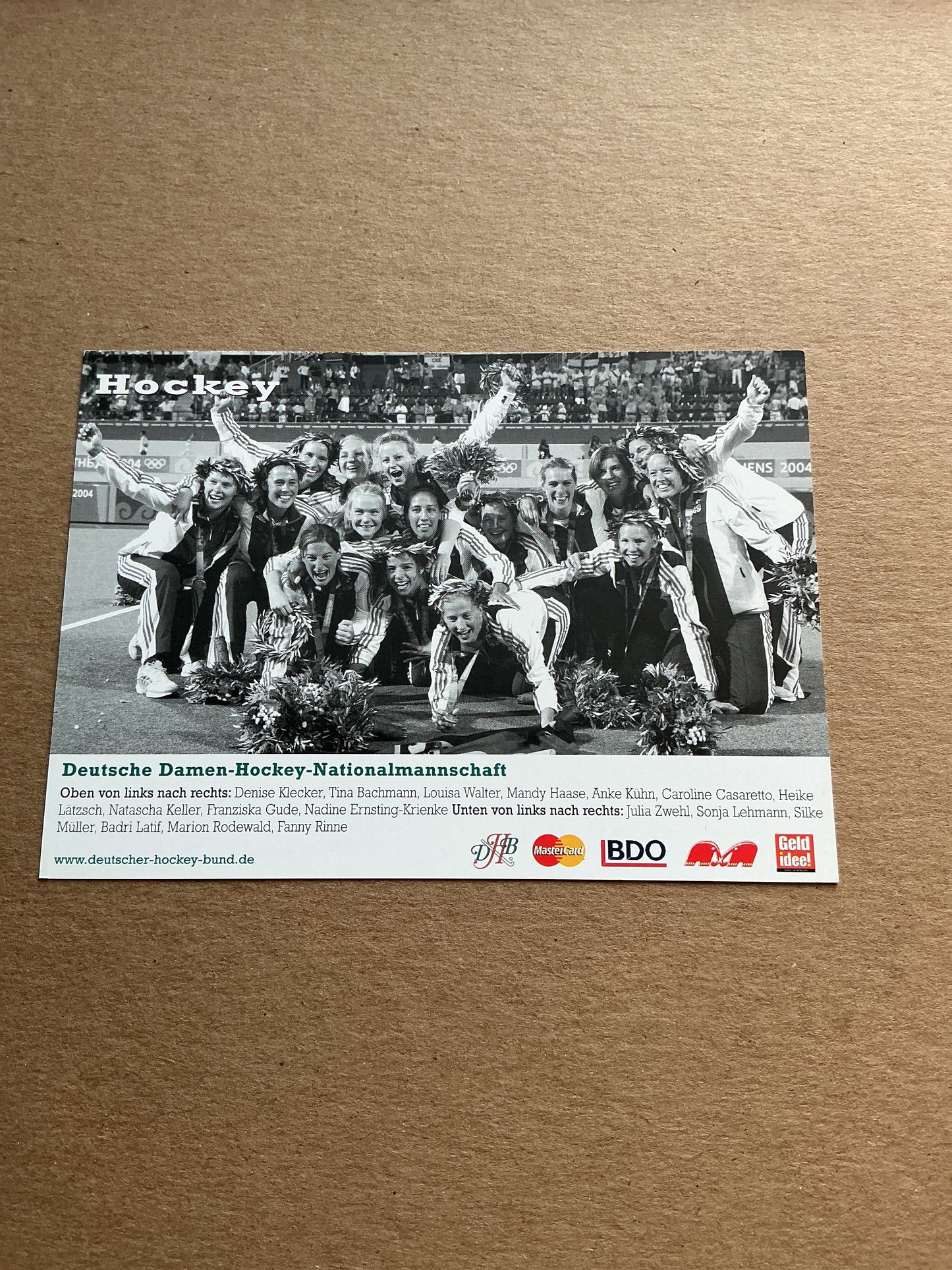 Tina Bachmann, Germany 🇩🇪 Field Hockey Summer Olympics hand signed