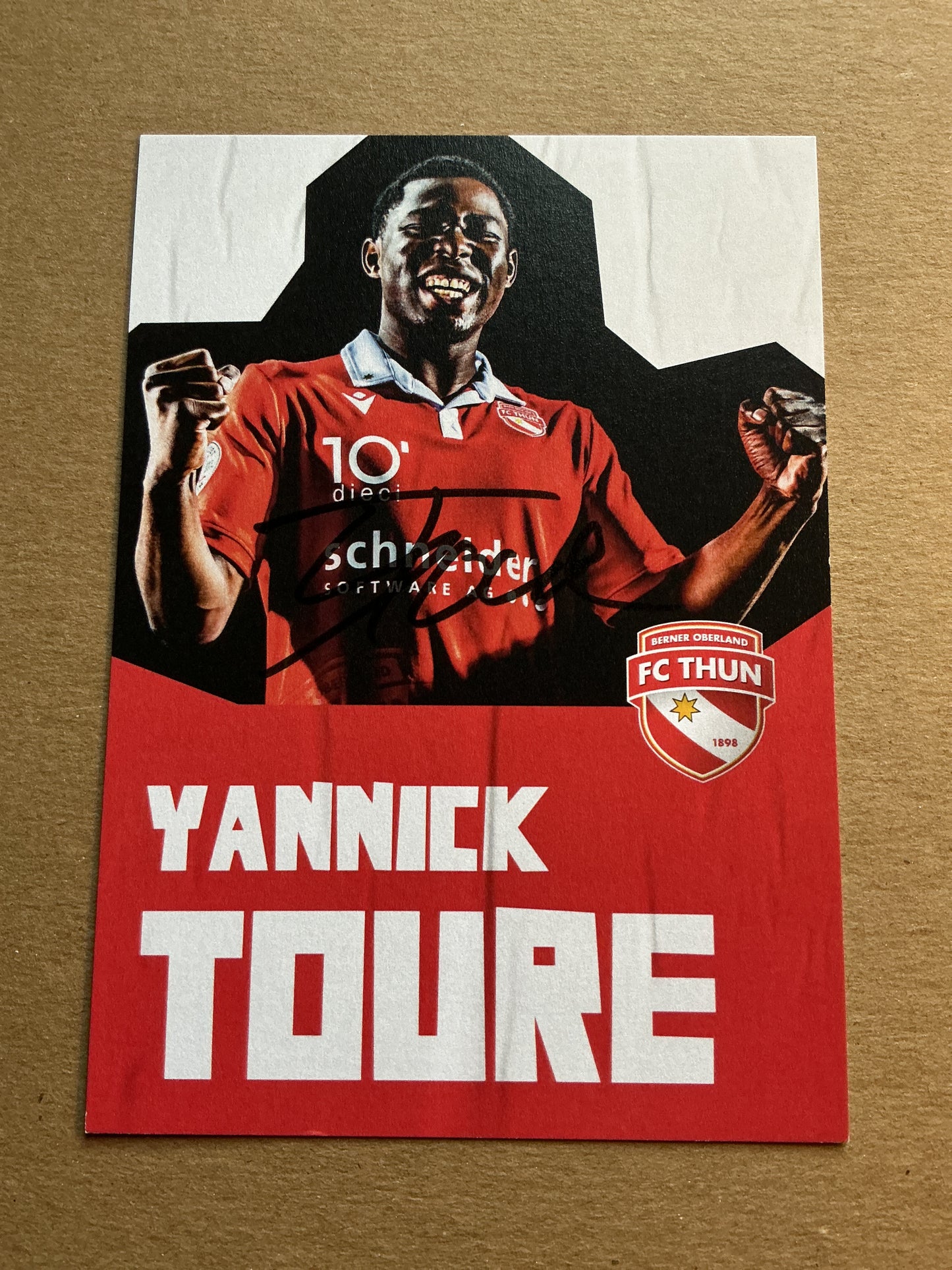 Yannick Toure, Senegal 🇸🇳 FC Thun 2022/23 hand signed