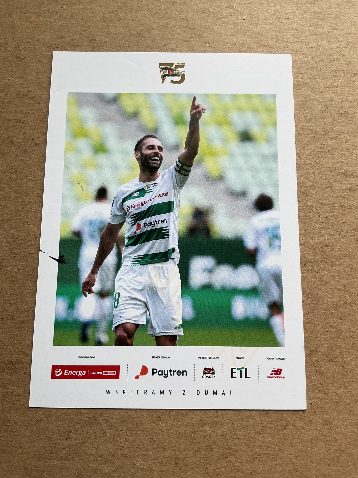 Flávio Paixão, Portugal 🇵🇹 Lechia Gdansk 2020/21 hand signed