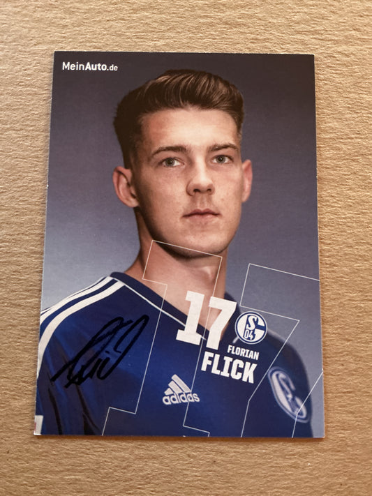 Florian Flick, Germany 🇩🇪 FC Schalke 04 2022/23 hand signed