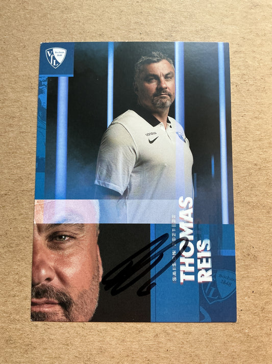 Thomas Reis, Germany 🇩🇪 VfL Bochum 2021/22 hand signed
