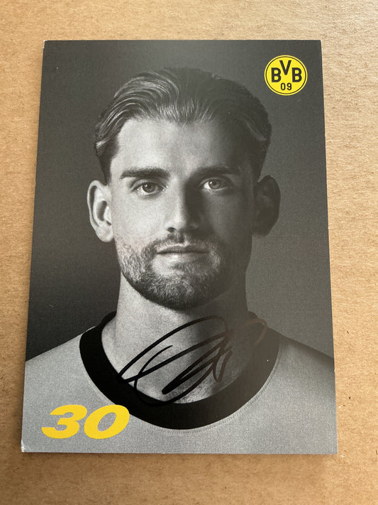 Ole Pohlmann, Germany 🇩🇪 Borussia Dortmund 2023/24 hand signed