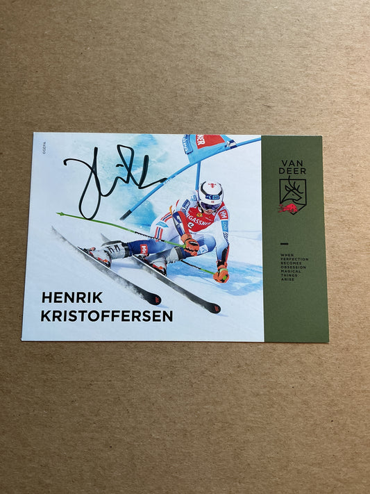 Henrik Kristoffersen, Norway 🇳🇴 Alpine Winter Sports 2024/25 hand signed