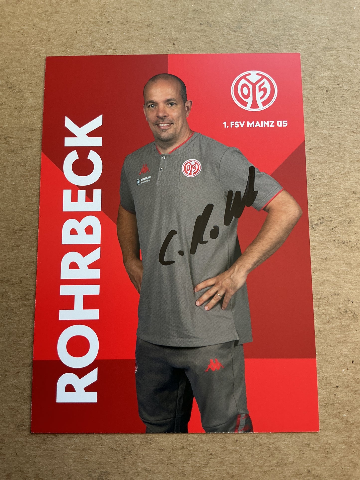 Christopher Rohrbeck, Germany 🇩🇪 FSV Mainz 05 2020/21 hand signed