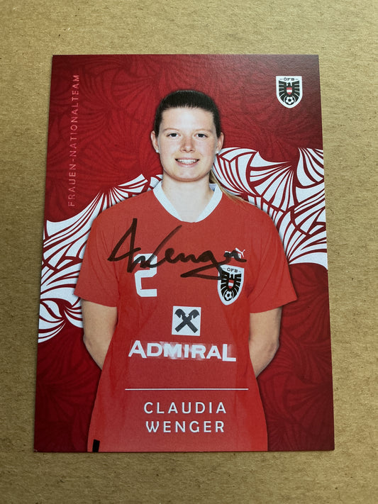 Claudia Wenger, Austria 🇦🇹 2024 SKN St.Pölten hand signed