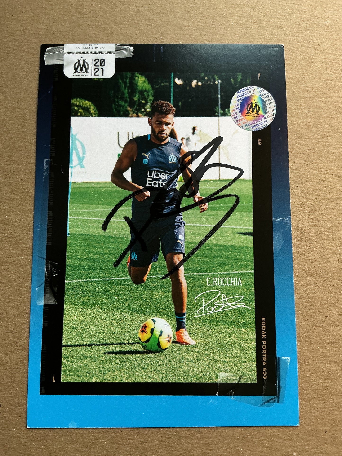 Christopher Rocchia, France 🇫🇷 Olympique Marseille 2020/21 hand signed