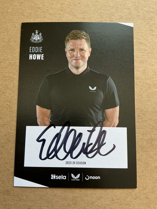Eddie Howe, England 🏴󠁧󠁢󠁥󠁮󠁧󠁿 Newcastle United 2023/24 hand signed