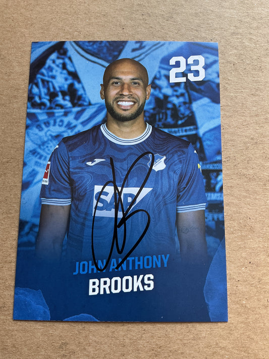 John Brooks, USA 🇺🇸 TSG 1899 Hoffenheim 2023/24 hand signed