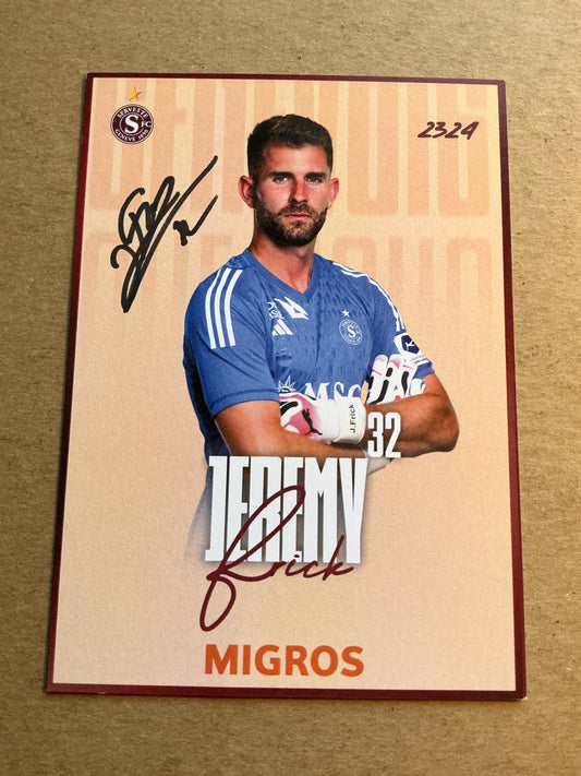 Jérémy Frick, Switzerland 🇨🇭 Servette FC 2023/24 hand signed