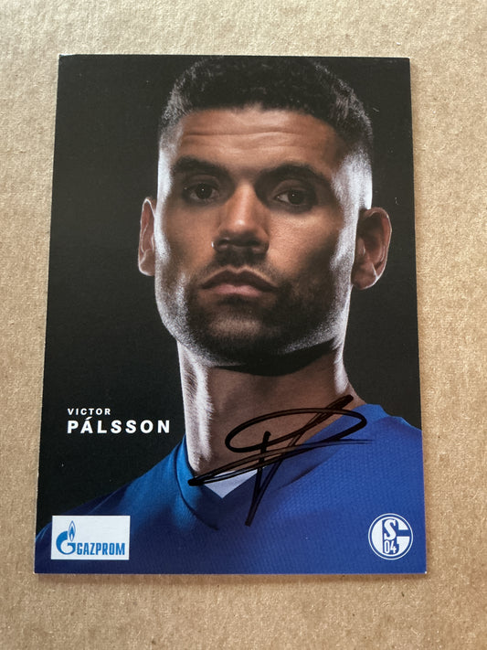 Victor Pálsson, Iceland 🇮🇸 FC Schalke 04 2021/22 hand signed