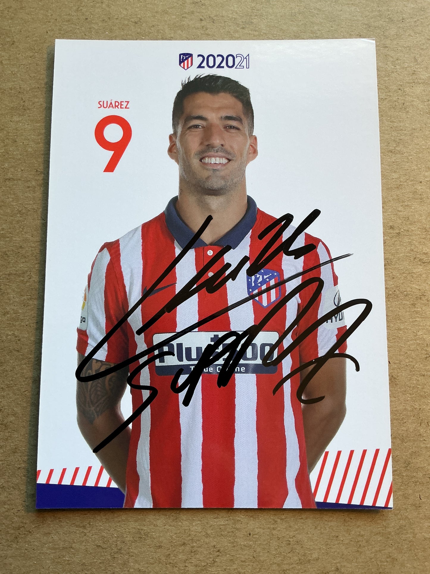 Luis Suárez, Uruguay 🇺🇾 Atletico Madrid 2020/21 hand signed