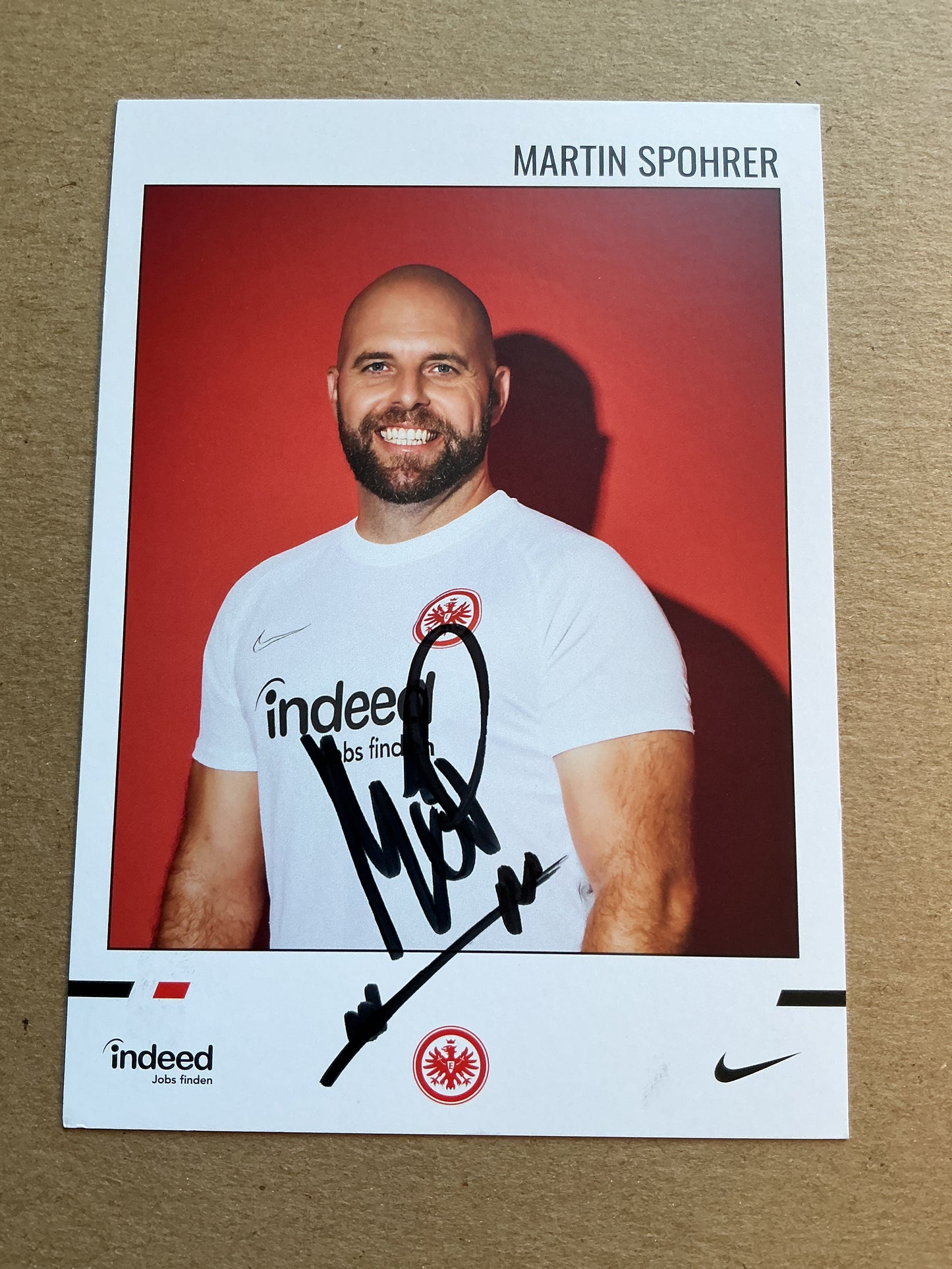 Martin Spohrer, Germany 🇩🇪 Eintracht Frankfurt 2019/20 hand signed