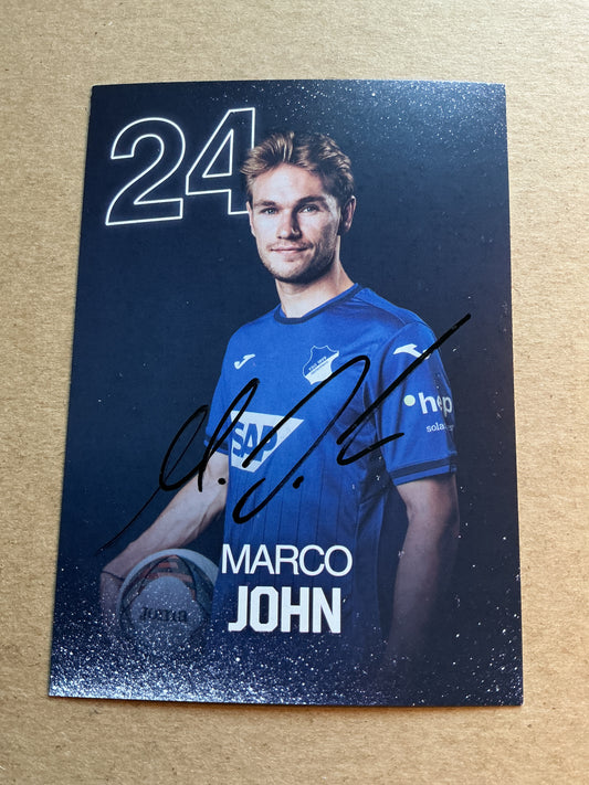 Marco John, Germany 🇩🇪 TSG 1899 Hoffenheim 2024/25 hand signed