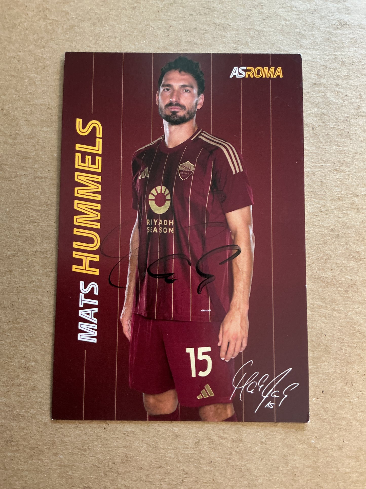 Mats Hummels, Germany 🇩🇪 AS Roma 2024/25 hand signed