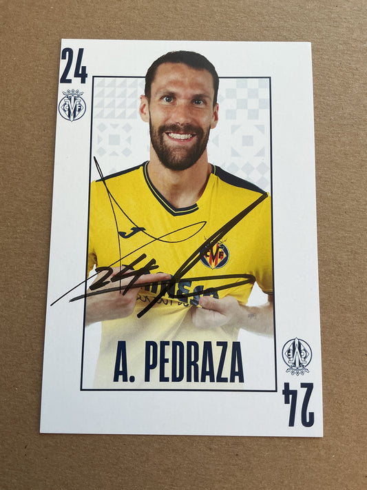 Alfonso Pedraza, Spain 🇪🇸 Villarreal CF 2024/25 hand signed