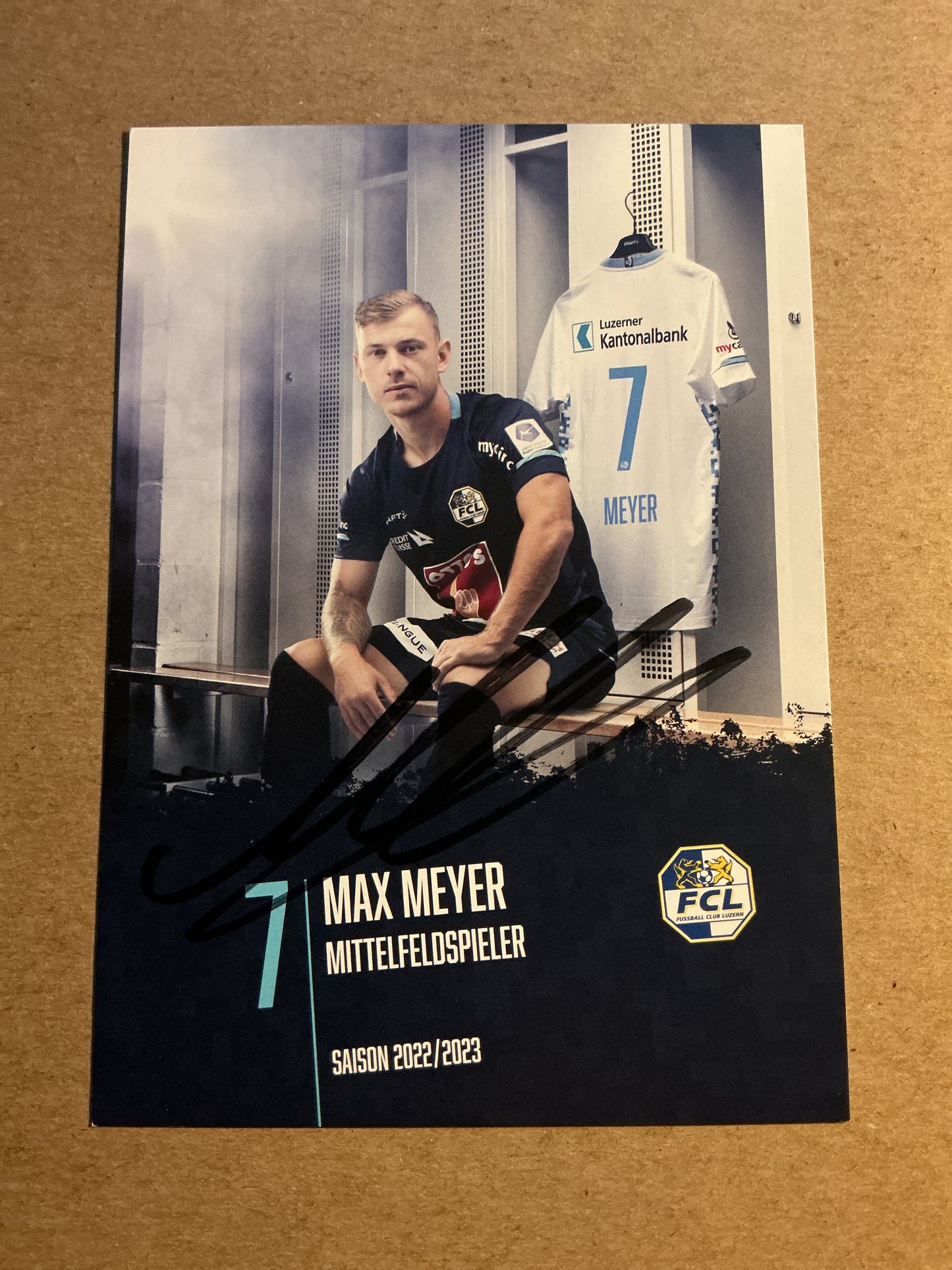 Max Meyer, Germany 🇩🇪 FC Luzern 2022/23 hand signed