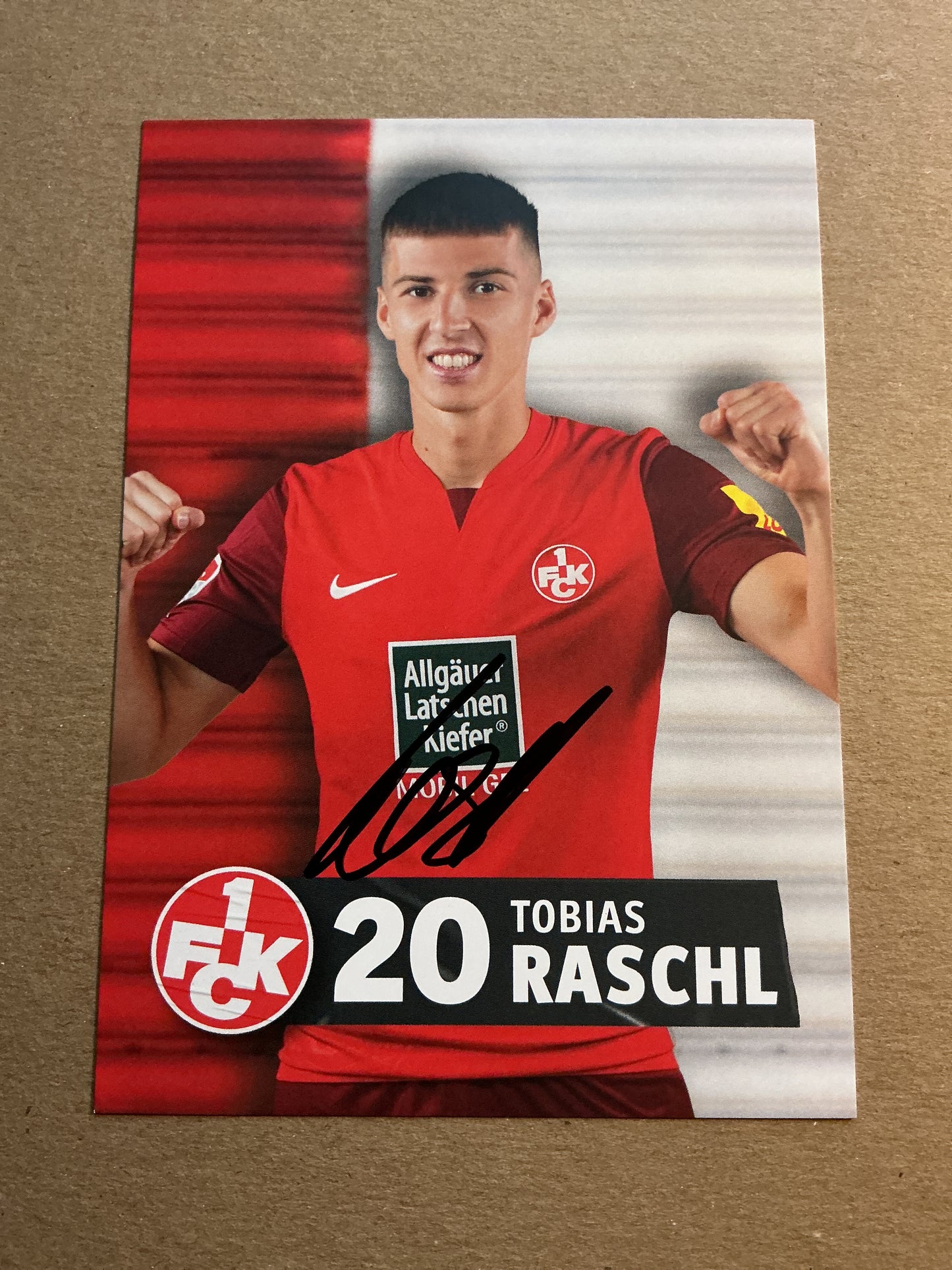 Tobias Raschl, Germany 🇩🇪 1.FC Kaiserslautern 2023/24 hand signed