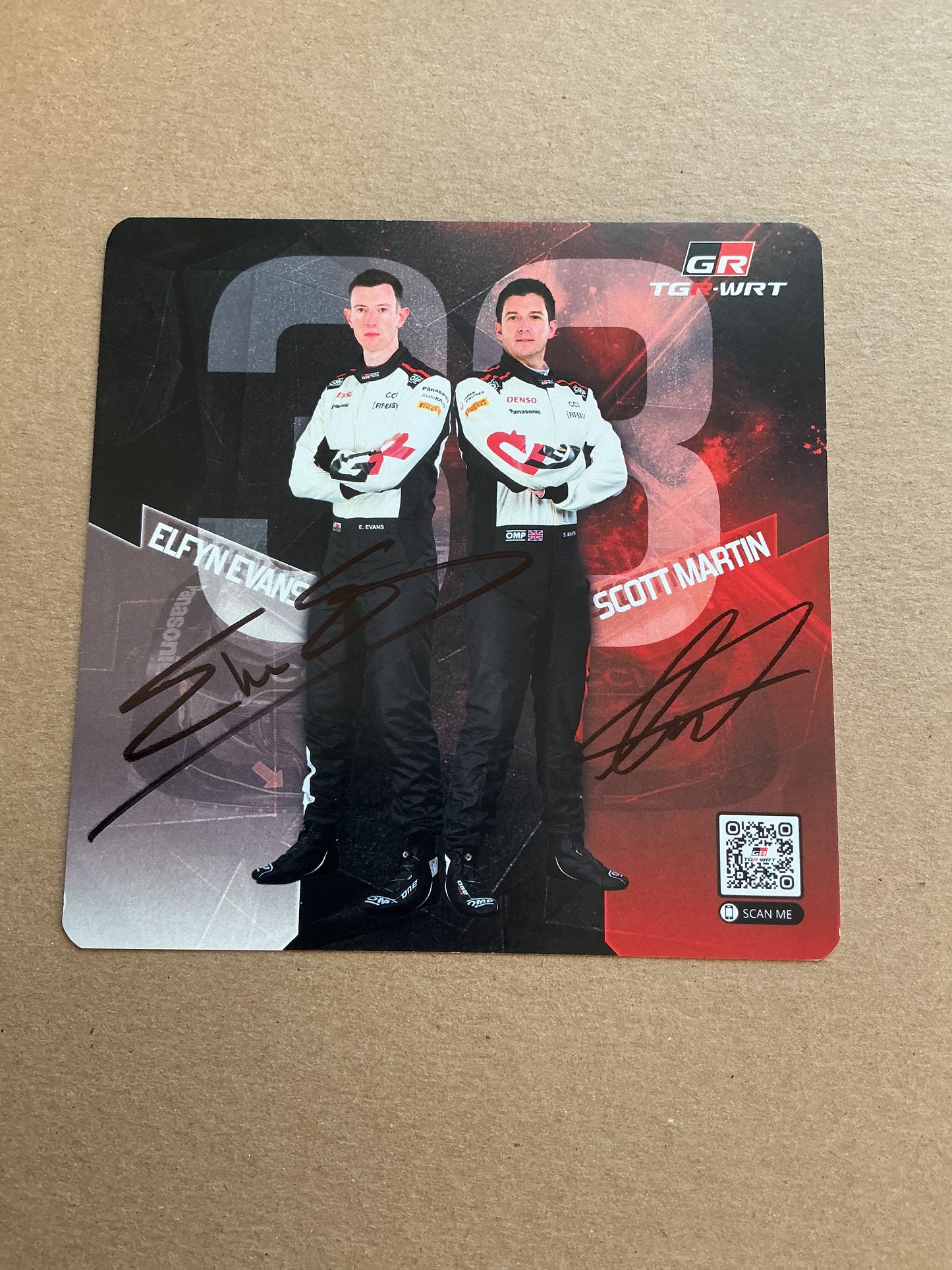 Elfyn Evans, Wales 🏴󠁧󠁢󠁷󠁬󠁳󠁿 World Rally Championship Sports 2024 hand signed
