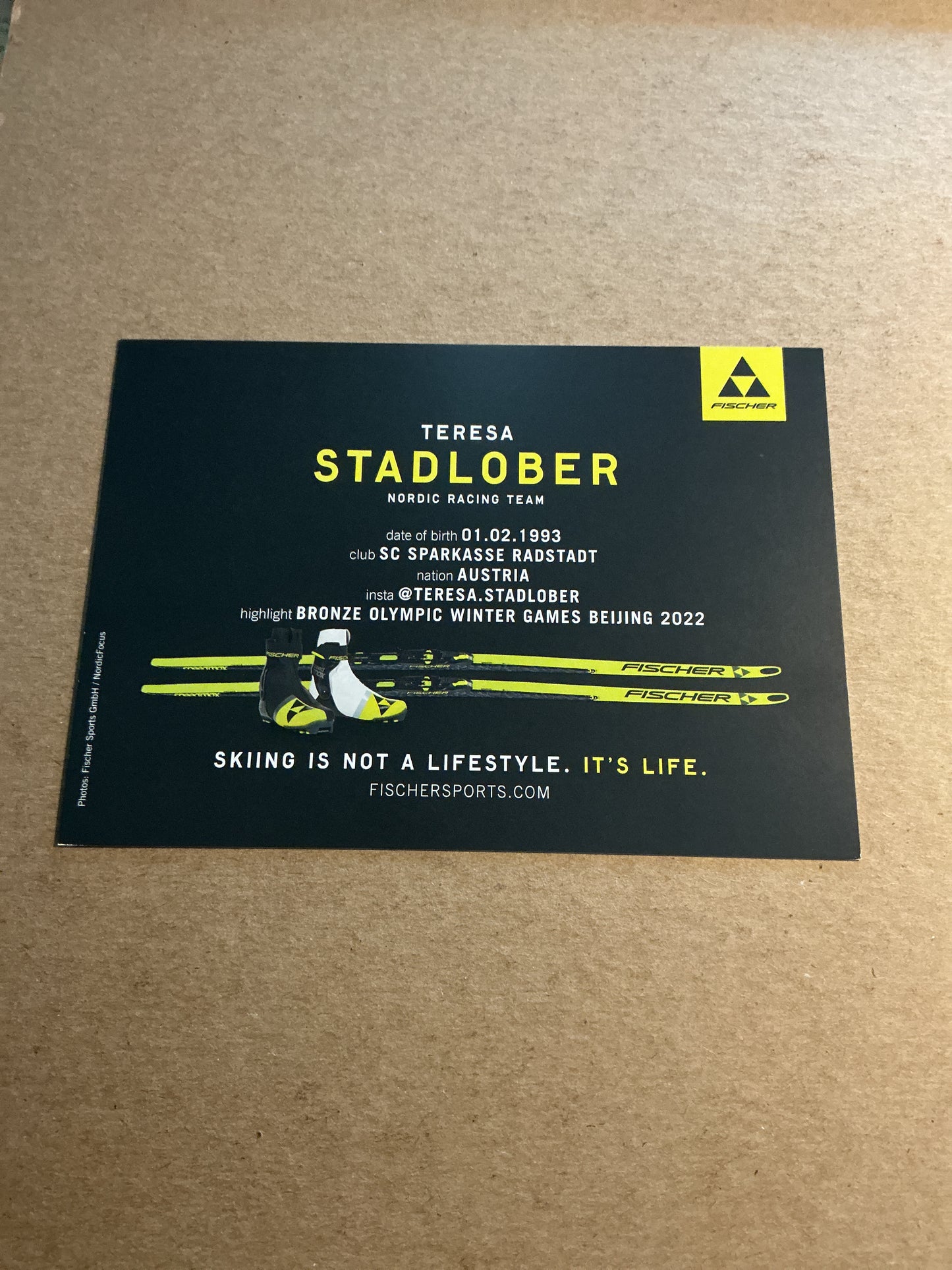 Teresea Stadlober, Austria 🇦🇹 Cross Country Winter Sports 2024/25 hand signed