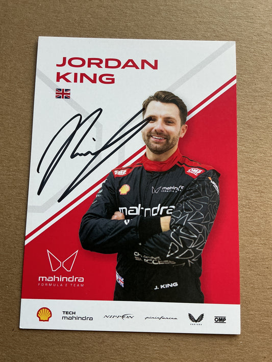 Jordan King, Great Britain 🇬🇧 Racing Sports 2025 hand signed