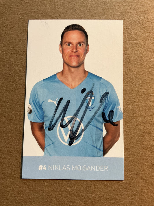 Niklas Moisander, Sweden 🇸🇪 Malmö FF 2021/22 hand signed