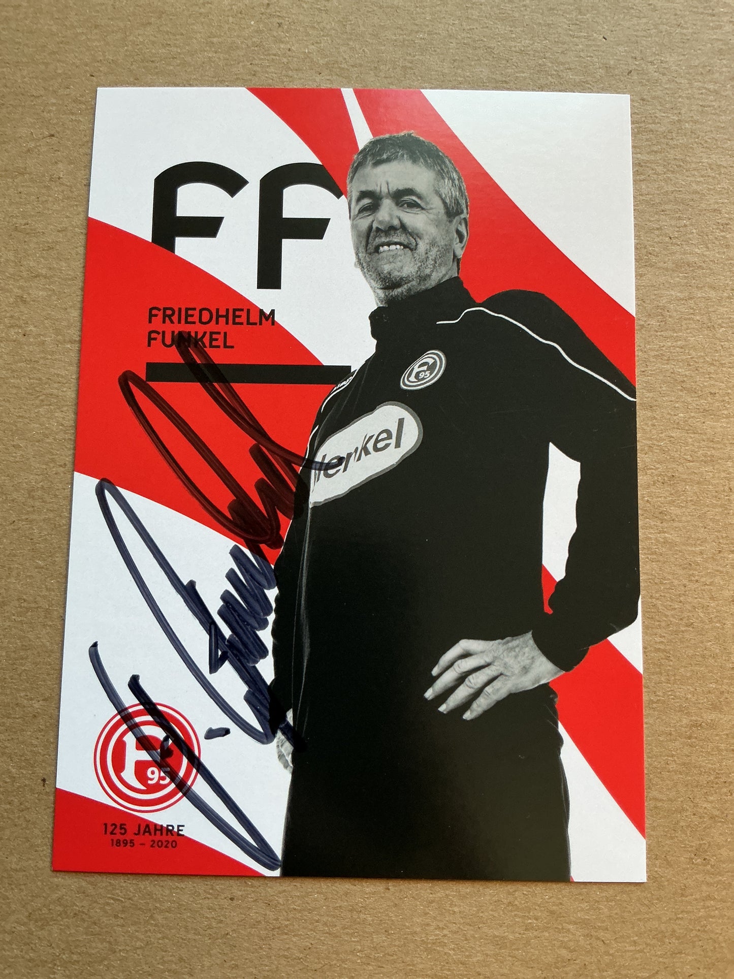 Friedhelm Funkel, Germany 🇩🇪 Fortuna Düsseldorf 2019/20 hand signed