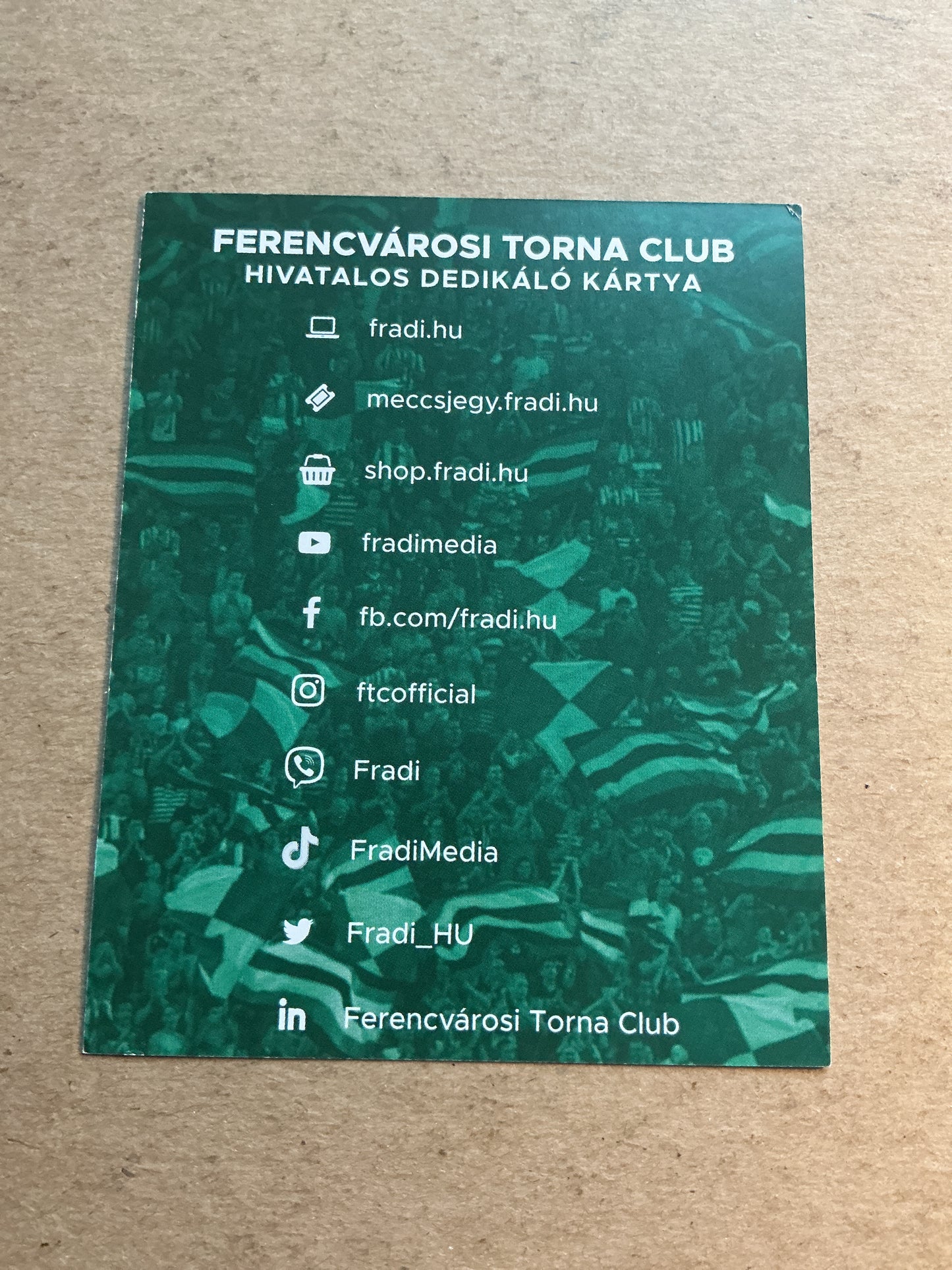 Ádám Bogdán, Hungary 🇭🇺 Ferencvaros TC 2021/22 hand signed