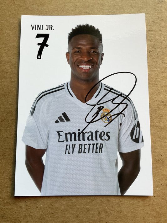 Vinícius Júnior, Brazil 🇧🇷 Real Madrid 2024/25 hand signed