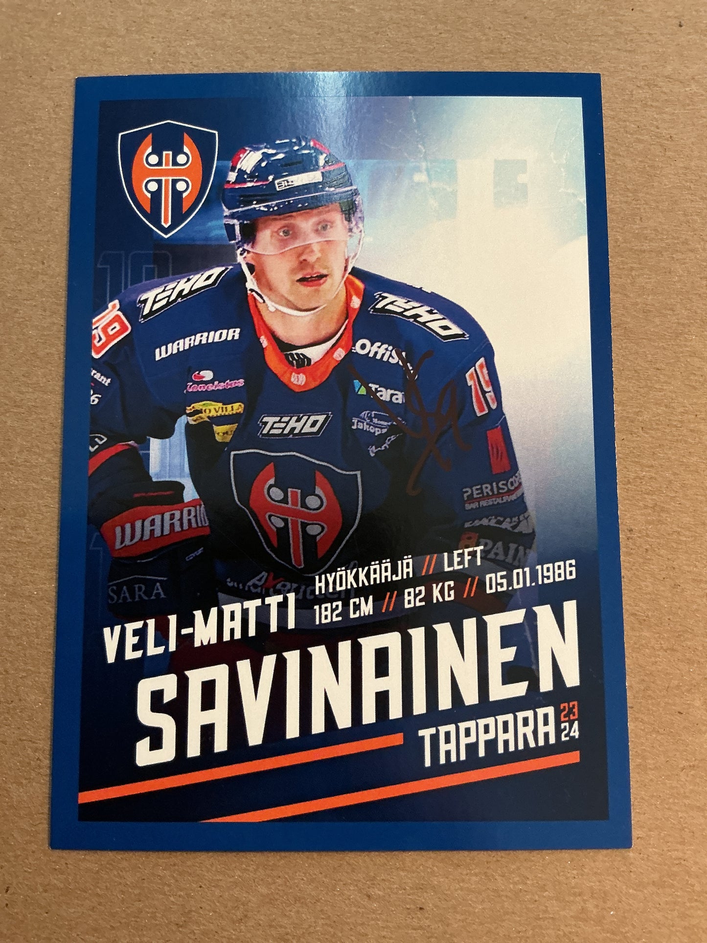Veli-Matti Savinainen, Finland 🇫🇮 Tappara Tampere 2023/24 hand signed
