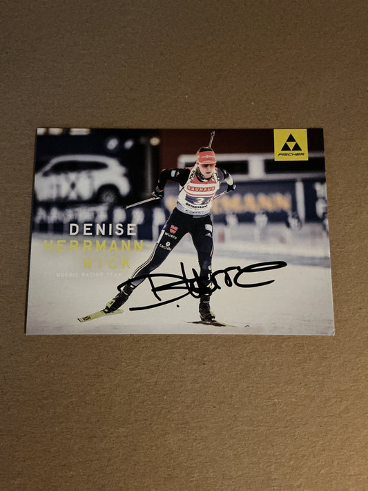 Denise Herrmann-Wick, Germany 🇩🇪 Biathlon 2023/24 hand signed
