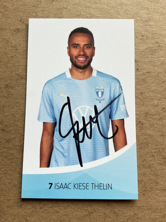 Isaac Kiese Thelin, Sweden 🇸🇪 Malmö FF 2020/21 hand signed