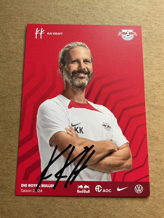 Kai Kraft, Germany 🇩🇪 RB Leipzig 2023/24 hand signed