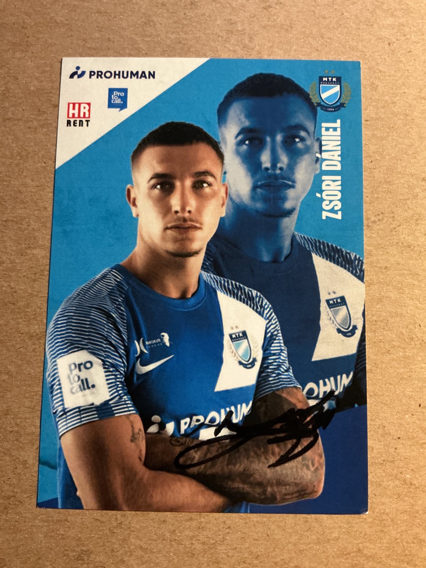 Dániel Zsóri, Hungary 🇭🇺 MTK Budapest 2022/23 hand signed