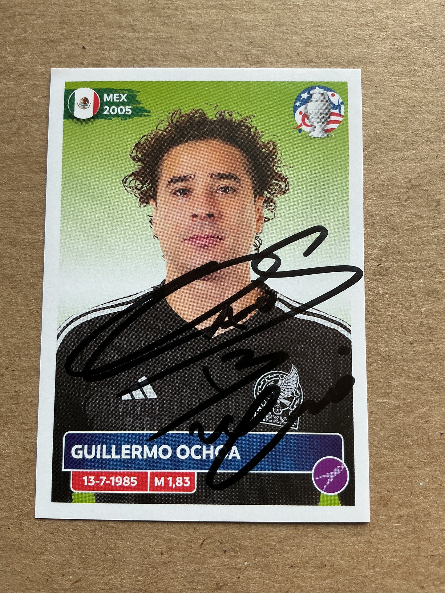 Guillermo Ochoa, Mexico 🇲🇽 Copa America 2024 Panini hand signed