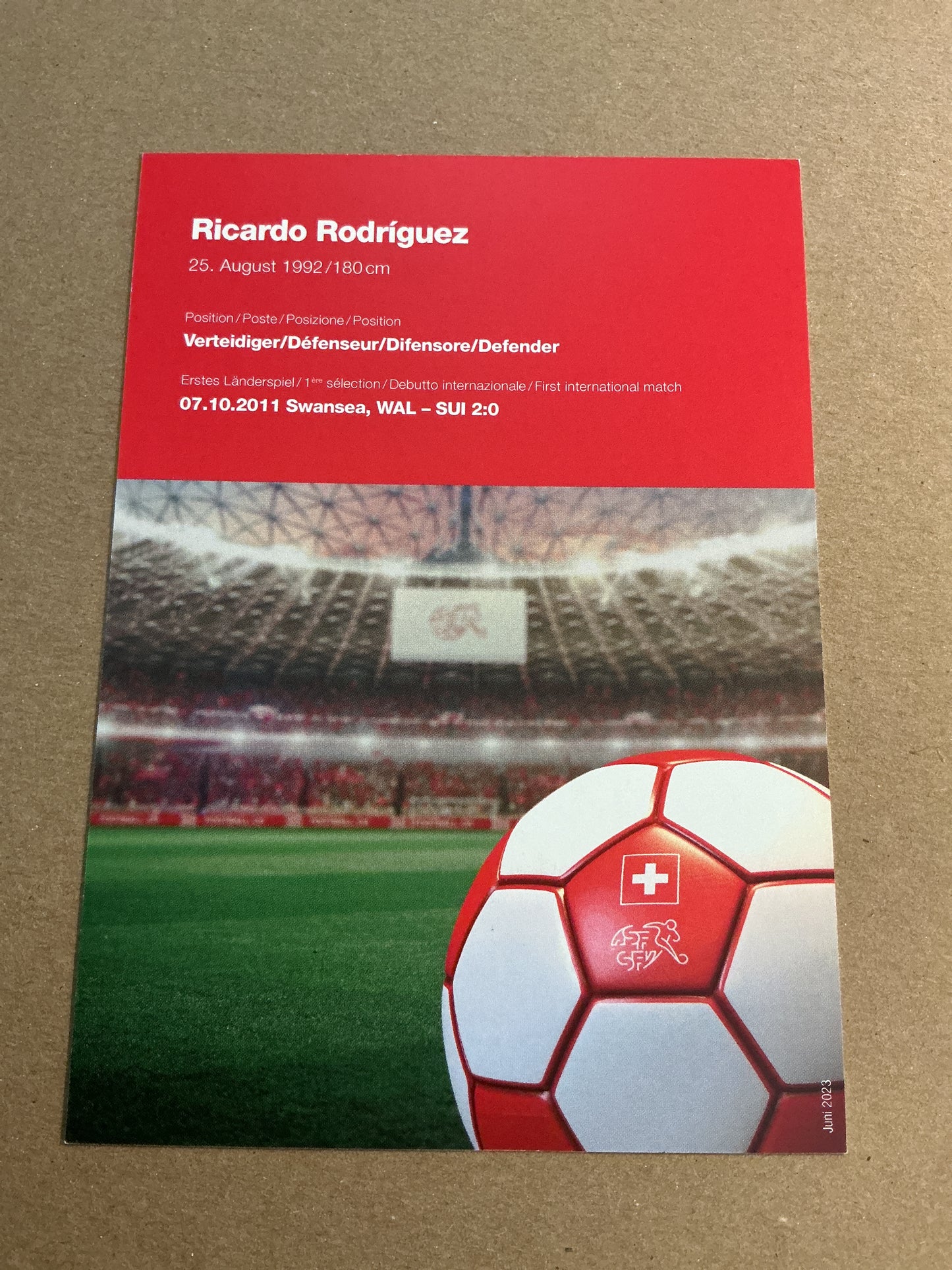 Ricardo Rodriguez , Switzerland 🇨🇭FIFA World Cup 2022  hand signed